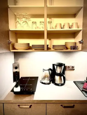 Küche/Küchenzeile in der Unterkunft Comfortable City Appartement