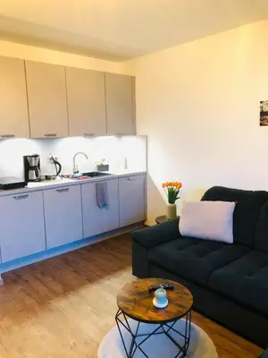 Küche/Küchenzeile in der Unterkunft Comfortable City Appartement