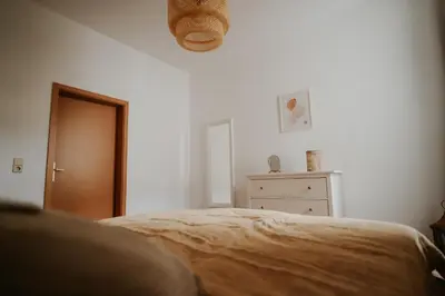 Ein Bett oder Betten in einem Zimmer der Unterkunft Kulturspot Zentrum Neu Netflix