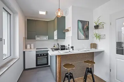 Küche/Küchenzeile in der Unterkunft Stylishes Apartment für 4 mit Küche nahe Altstadt