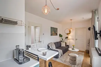Küche/Küchenzeile in der Unterkunft Stylishes Apartment für 4 mit Küche nahe Altstadt