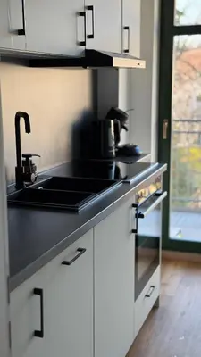 Küche/Küchenzeile in der Unterkunft Stylish 2R apartment