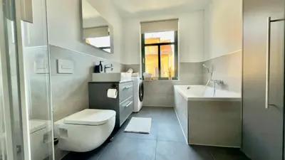 Ein Badezimmer in der Unterkunft Stylish 2R apartment
