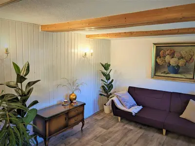 Ein Sitzbereich in der Unterkunft Lilly im Dorfe
