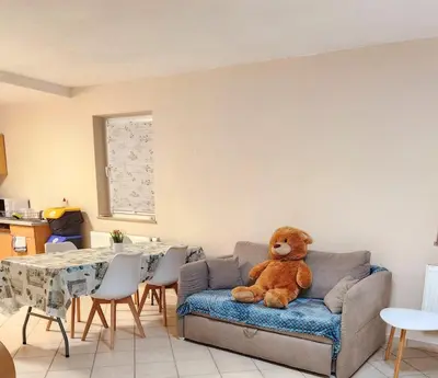 Ein Sitzbereich in der Unterkunft SJ Apartment