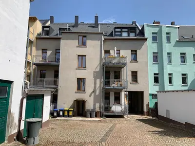 Das Gebäude in dem sich die Ferienwohnung befindet