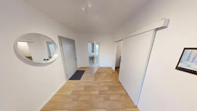Grundriss der Unterkunft 2-Raum-Appartement mit Balkon, WLAN