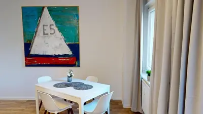 Grundriss der Unterkunft 2-Raum-Appartement mit Balkon, WLAN