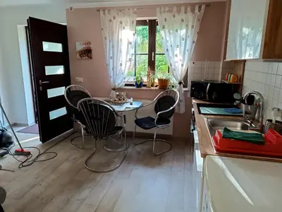 Küche/Küchenzeile in der Unterkunft Ferienwohnung Athena