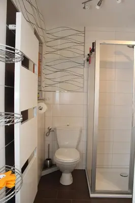 Ein Badezimmer in der Unterkunft Ferienwohnung Athena