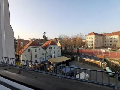 Das Gebäude in dem sich die Ferienwohnung befindet