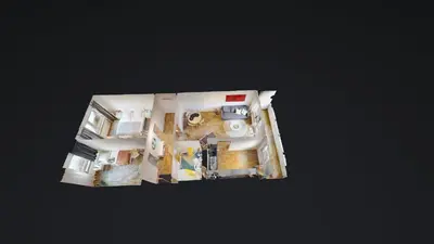 Grundriss der Unterkunft Modernes 3-Raum-Appartement, WLAN