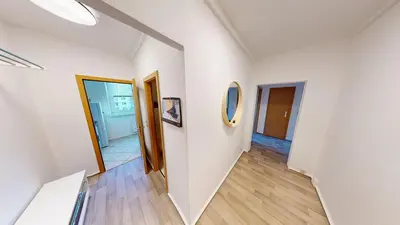 Grundriss der Unterkunft Gemütliches Appartement nahe Stadtpark, WLAN
