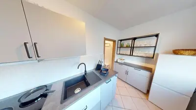 Grundriss der Unterkunft Gemütliches Appartement nahe Stadtpark, WLAN