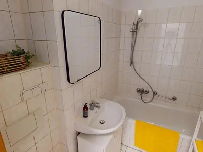 Grundriss der Unterkunft Gemütliches Appartement nahe Stadtpark, WLAN