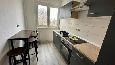 Küche/Küchenzeile in der Unterkunft MiCasa TuCasa - 3-R Apartment Leipziger Neuseenland Nova