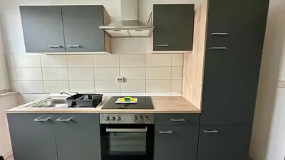 Küche/Küchenzeile in der Unterkunft MiCasa TuCasa - 3-R Apartment Leipziger Neuseenland Nova