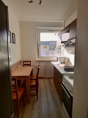 Küche/Küchenzeile in der Unterkunft 4 Bett Monteurwohnung in Zeithain
