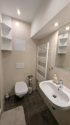 Ein Badezimmer in der Unterkunft Ferienwohnung Alexander