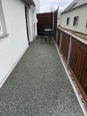 Das Gebäude in dem sich die Ferienwohnung befindet