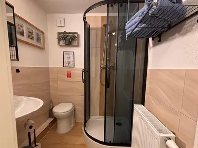 Ein Badezimmer in der Unterkunft Ferienwohnung Elbflair