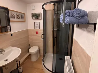 Ein Badezimmer in der Unterkunft Ferienwohnung Elbflair