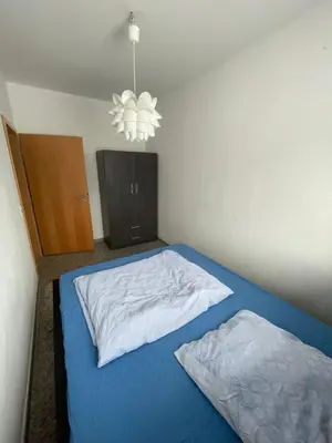 Ein Bett oder Betten in einem Zimmer der Unterkunft Monteurunterkunft nahe Dresden