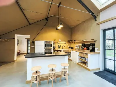 Küche/Küchenzeile in der Unterkunft Chalet Glamping in der Orangerie by Interhome