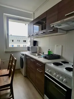 Küche/Küchenzeile in der Unterkunft 5 Betten Monteurwohnung in Zeithain