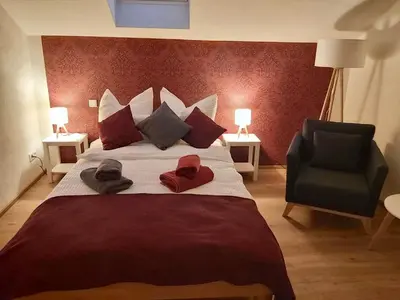 Ein Bett oder Betten in einem Zimmer der Unterkunft Villa Tini