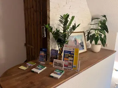 Die Bibliothek in der Ferienwohnung
