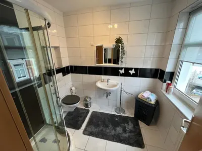 Ein Badezimmer in der Unterkunft Ferienwohnung Mittweida-City 