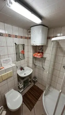 Ein Badezimmer in der Unterkunft Ferienwohnung Altes Forsthaus Sächsische Schweiz