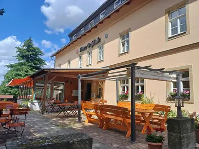 Das Gebäude in dem sich die Ferienwohnung befindet
