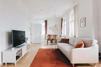 TV/Unterhaltungsangebot in der Unterkunft Heideblick Apartment Dresden WIFI Netflix
