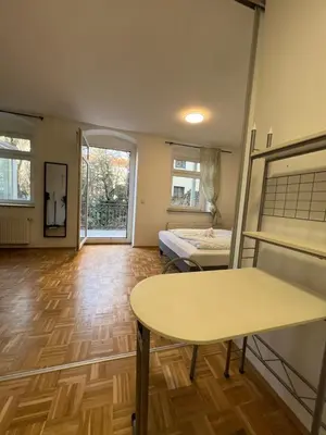 Ein Bett oder Betten in einem Zimmer der Unterkunft Study & Work am Campus Chemnitz