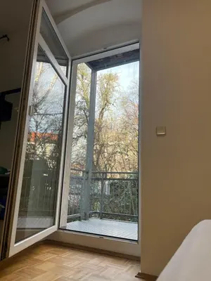 Ein Balkon oder eine Terrasse in der Unterkunft Study & Work am Campus Chemnitz