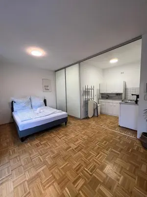 Ein Bett oder Betten in einem Zimmer der Unterkunft Study & Work am Campus Chemnitz