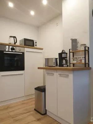 Küche/Küchenzeile in der Unterkunft NEU! Ferienhaus am Sonnenlandpark - Haus Anja