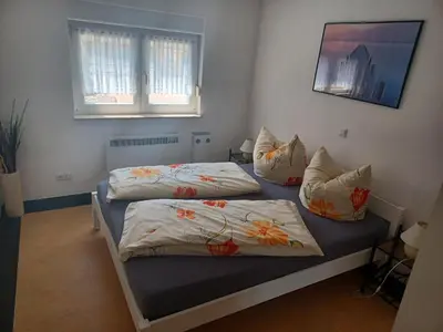 Ein Bett oder Betten in einem Zimmer der Unterkunft Idyllisches Ferienhaus für Zwei