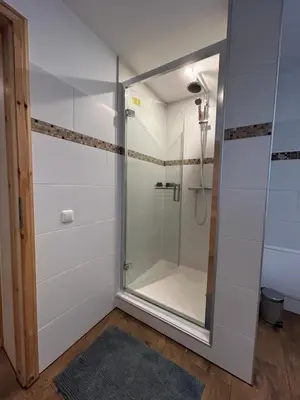 Ein Badezimmer in der Unterkunft Ferienhaus Emma Dresden Hellerau