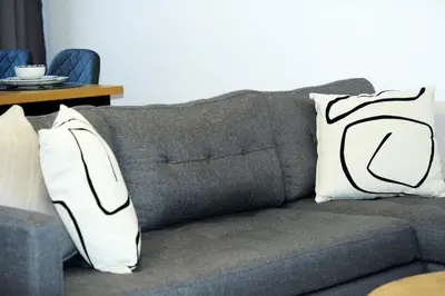 Ein Sitzbereich in der Unterkunft ASYA HOME Zentral, Balkon, Netflix, Gratis Kaffee und Tee