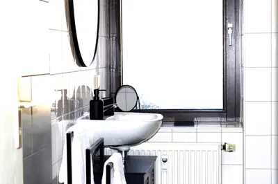 Ein Badezimmer in der Unterkunft ASYA HOME Zentral, Balkon, Netflix, Gratis Kaffee und Tee