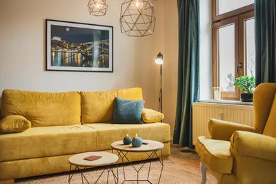Ein Sitzbereich in der Unterkunft CASALOTTI Ferienwohnung Königsbrück