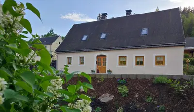 Ein Garten an der Unterkunft Ferienhaus 