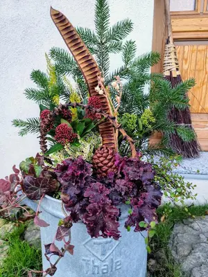 Ein Garten an der Unterkunft Ferienhaus 