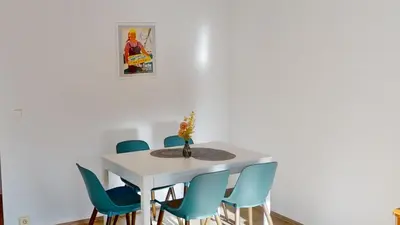 Ein Sitzbereich in der Unterkunft 3-Raum-Appartement im Chemnitzer Süden, WLAN