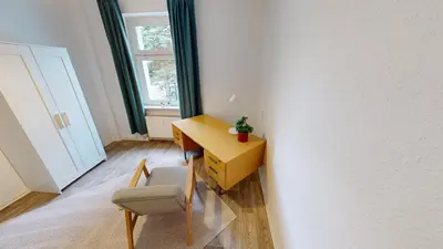 Ein Sitzbereich in der Unterkunft 3-Raum-Appartement im Stadtteil Kapellenberg, WLAN