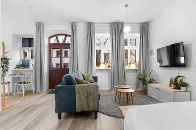 TV/Unterhaltungsangebot in der Unterkunft Ferienwohnung am Topfmarkt - Zentral - Smart TV