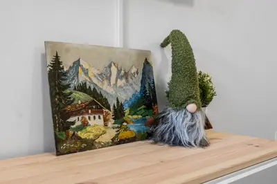 Ein allgemeiner Bergblick oder ein Berglick von der Ferienwohnung aus